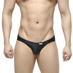 MetroMaleWear Cesar Bikini Black 6009-20 sleek black men’s briefs with subtle mesh side panel and form-fitting design
