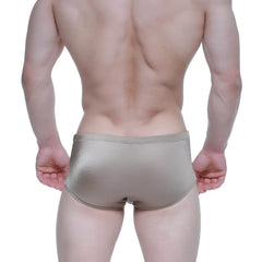 Shiny metallic gold charlie swim brief by metromalewear with sleek form-fitting design herring 4945-04
