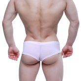 White mesh briefs metro malewear cheek honeycomb pink 2028-73 with breathable honeycomb fabric design