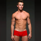 Red cotton briefs metroMalewear cotton boxster red 3010-12 showing front side for everyday comfort