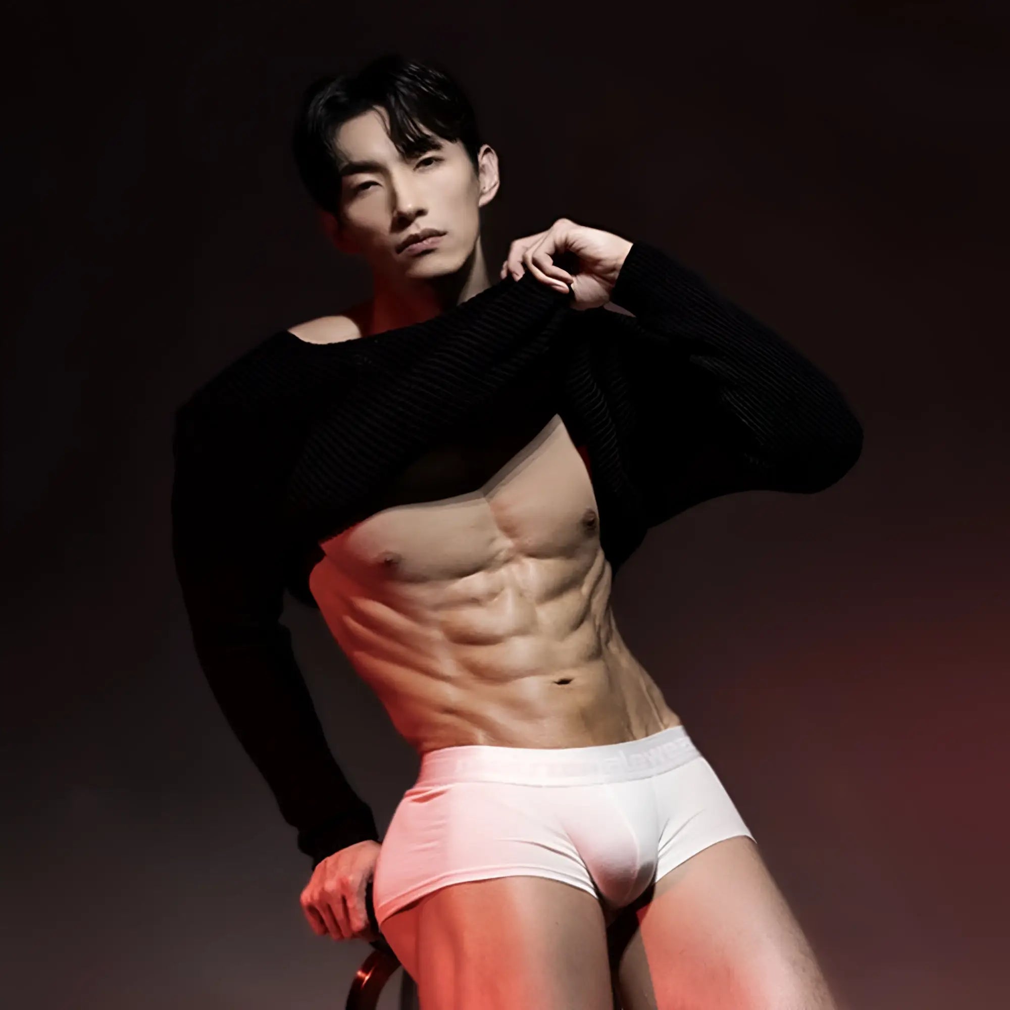 Metro male wear county trunk white briefs with smooth form-fitting design and subtle elastic waistband