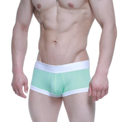 MetroMaleWear crema boxer brief green 3026-07 mint green briefs with white elastic waistband and trim
