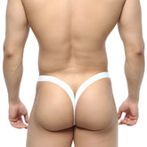 White thong from metromalewear dangerous thong navy 8002-28 with a sleek minimalist design shown from the back