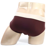 MetroMaleWear deportivo brief espresso 5203-f23 brown briefs with contrasting cream-colored waistband front view