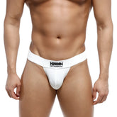 White metro male wear deseo bikini briefs with black logo waistband soft breathable fabric for everyday comfort