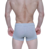 Gray heathered metroMalewear deseo boxer briefs in soft stretchy fabric with contoured design in jasper gray