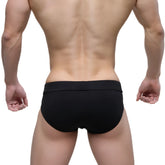 Black metroMalewear deseo brief pearl 5503-22 with smooth form-fitting design in comfortable fabric