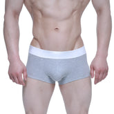 MetroMaleWear elemental boxer brief gray 2029-10 gray heathered briefs with white elastic waistband for comfort