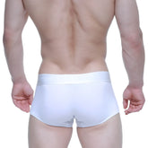 MetroMaleWear elemental boxer brief white 2029-00 with smooth form-fitting fabric and elastic waistband with subtle branding