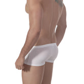 MetroMaleWear enhancement boxer white form-fitting briefs with smooth stretchy fabric and clean-cut seams