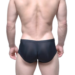 MetroMaleWear Entropy trunk black 2125-03 form-fitting swim trunks with smooth stretchy fabric and modern design