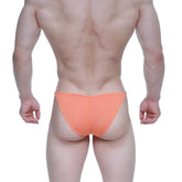 Orange textured briefs metroMalewear fantasy bikini 6116-14 designed for comfort and stylish fit