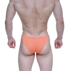 Orange textured briefs metroMalewear fantasy bikini 6116-14 designed for comfort and stylish fit
