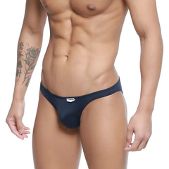 MetroMalewear fits bikini dark blue 6603-28 navy blue men’s briefs with small white logo on waistband front side
