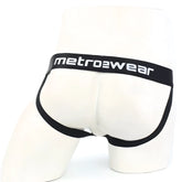 Black MetroMaleWear Grid Mesh jockstraps with sleek form-fitting design and elastic waistband in metrowear style