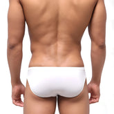 MetroMaleWear highcut hip brief white 5103-00 with smooth, form-fitting design in white cotton fabric
