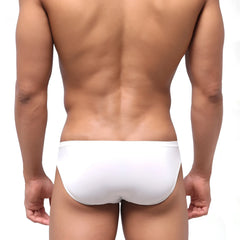 MetroMaleWear highcut hip brief white 5103-00 with smooth, form-fitting design in white cotton fabric