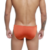 Orange metroMaleWear hunter swim brief ochre 4977-13 with smooth form-fitting fabric and snug waistband