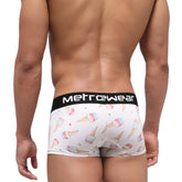 White men’s briefs with playful pastel ice cream cone pattern and black metrowear waistband metro male wear 2022-31