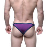 MetroMaleWear Infinito bikini grape 6017 19 purple and navy blue briefs with snug form fitting design