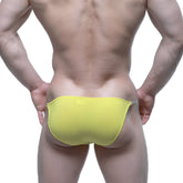 MetroMaleWear invisible bikini yellow 3704-15 bright yellow form-fitting swim trunks with sleek minimalist design