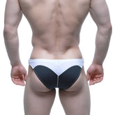 MetroMaleWear Laguna swim bikini black black and white athletic briefs with sleek modern design for active use