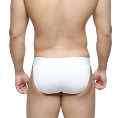 MetroMalewear m2w pocket bikini white briefs with smooth seamless design for comfortable everyday wear
