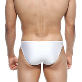 MetroMaleWear max bulge bikini white 6007-00 smooth textured white briefs with a snug fit for maximum comfort