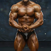 Black leather briefs with silver keyhole design front in MetroMaleWear MetroMuscleWear competition suit black 4974-20