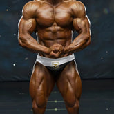 Black and silver athletic briefs with gold bull logo on waistband from MetroMaleWear MetroMuscleWear Samuel Competition Suit