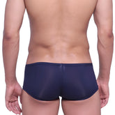 MetroMalewear minimo boxer navy 2013-28 navy blue sheer mesh briefs front view