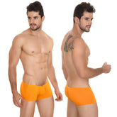 Bright orange MetroMaleWear minimo boxer 2013-14 men’s briefs with smooth form-fitting fabric and subtle elastic waistband