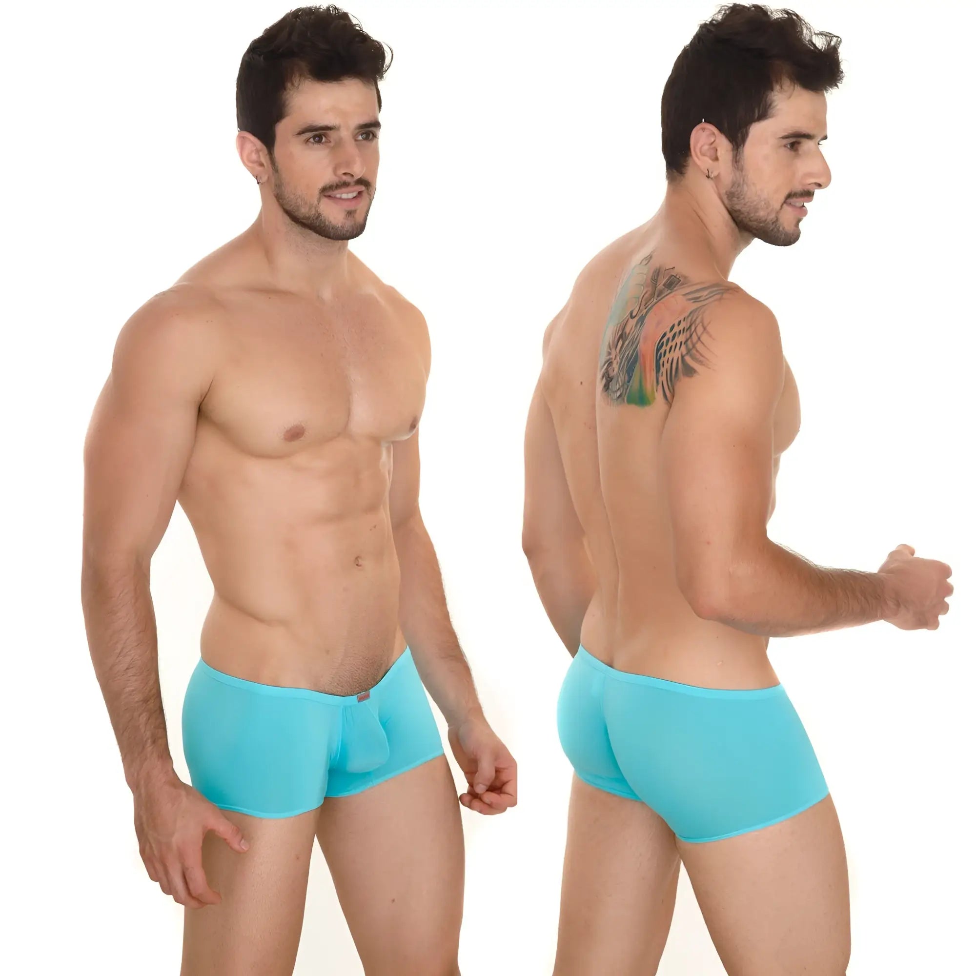 MetroMaleWear Minimo boxer turquoise 2013-08 smooth form-fitting men’s briefs with subtle elastic waistband