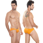 Bright orange MetroMaleWear Minimo hip brief 2006-14 with smooth form-fitting design for comfortable wear