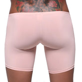 MetroMaleWear Minimo long boxer dusty pink made of smooth stretchy fabric with a form-fitting design