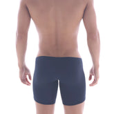 Navy blue stretch briefs metro malewear minimo long boxer designed for comfort and support in everyday wear