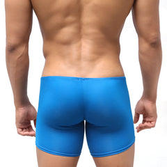 Metro malewear minimo long boxer royal blue form-fitting men’s boxer briefs with smooth stretchy fabric and clean seams