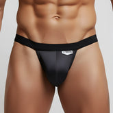 MetroMaleWear modernizing thong charcoal 3002-11 black satin briefs with a sleek form-fitting design and subtle sheen