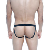 Black sleek minimalist briefs with smooth elastic waistband from metromalewear neon jock strap 3001-02 collection
