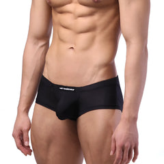 Black men’s briefs with a snug fit in black featuring metromalewear brand name on the waistband metroMalewear oscar boxer 2125-20