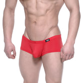 Red men’s briefs metro male wear oscar boxer red 2125-12 with black logo on waistband