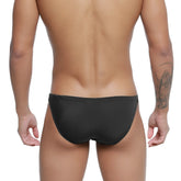 Black metro malewear paleta bikini swim trunks with smooth form-fitting design for comfortable beachwear