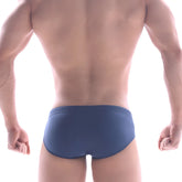 Metro malewear panel swim brief navy blue durable fabric designed for comfortable swimming and beachwear