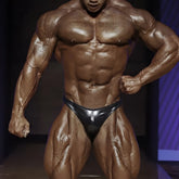 Black shiny latex briefs from metromalewear posingwear metallic navy posing suit for bodybuilding competition