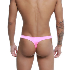 A vibrant pink metro male wear pouch thong made of smooth stretchy fabric for comfortable fitting