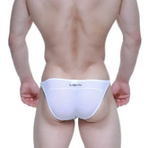 White m2w metroMaleWear prodigy bikini briefs with subtle ribbed texture in white for comfortable daily wear