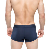 Navy blue metro malewear profundo short boxer briefs with smooth form-fitting fabric and minimalist design