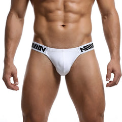 White briefs with a black logo waistband from metromalewear puente bikini blank 3603-06 emphasizing comfort and style