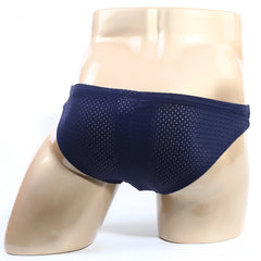Navy blue mesh swim trunks MetroMaleWear Puente Bikini 3603-27 ideal for beach and pool wear