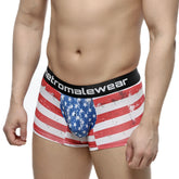 MetroMaleWear short boxer batalla 7 inch 2022 99 men’s boxer briefs with american flag distressed design and black waistband